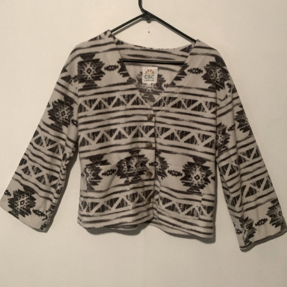 C&C  California Women’s Button Down Short Jacket /Top